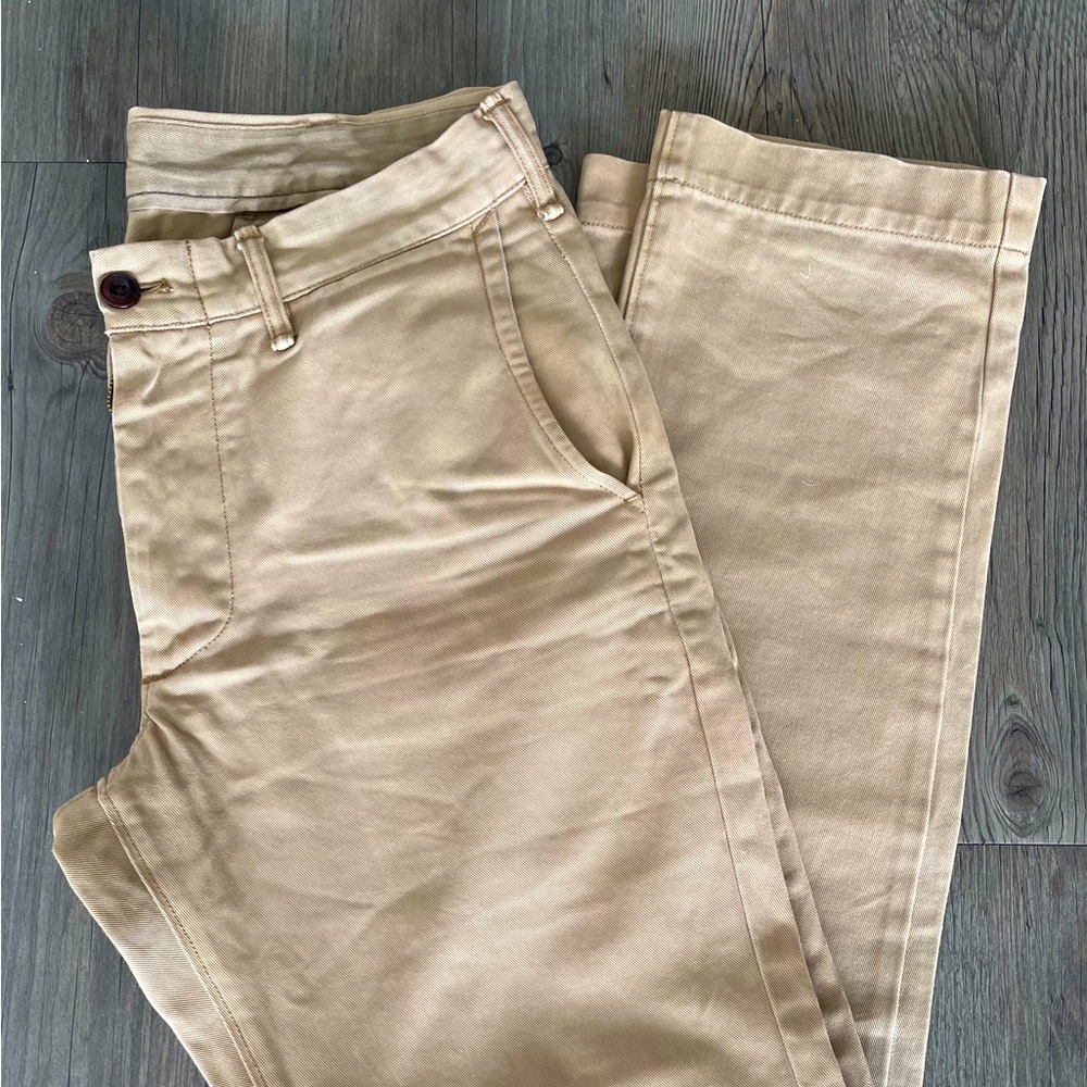 Trumaker Mens Khakis in Tan Size 32